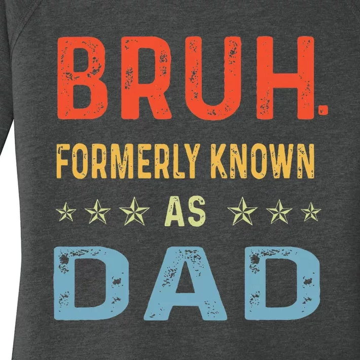 Fathers Day Dad Bruh Formerly Known As Dad Papa Women's Perfect Tri Tunic Long Sleeve Shirt