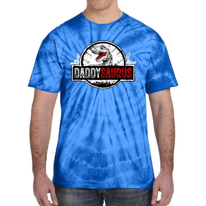 Fathers Day Daddysaurus Great Funny Gift Idea For Dad Gift Tie-Dye T-Shirt