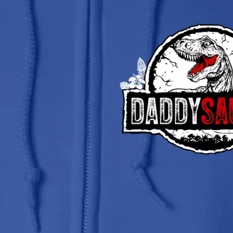 Fathers Day Daddysaurus Great Funny Gift Idea For Dad Gift Full Zip Hoodie