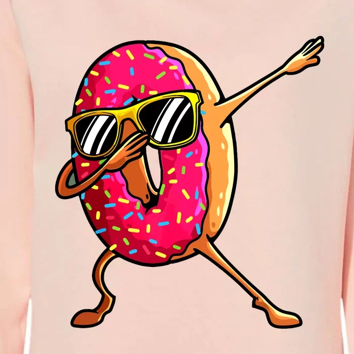 Funny Donut Designs For Boy Girl Hiphop Dabbing Donut Womens California Wash Sweatshirt