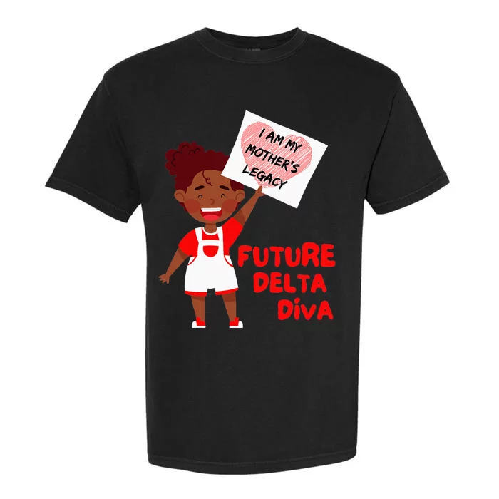 Future Delta Diva Black Sorority 1913 Garment-Dyed Heavyweight T-Shirt