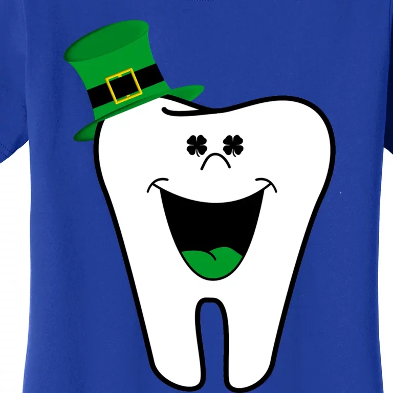 Funny Dentist Dental Tooth Shamrock St Patrick Day Gift Women's T-Shirt