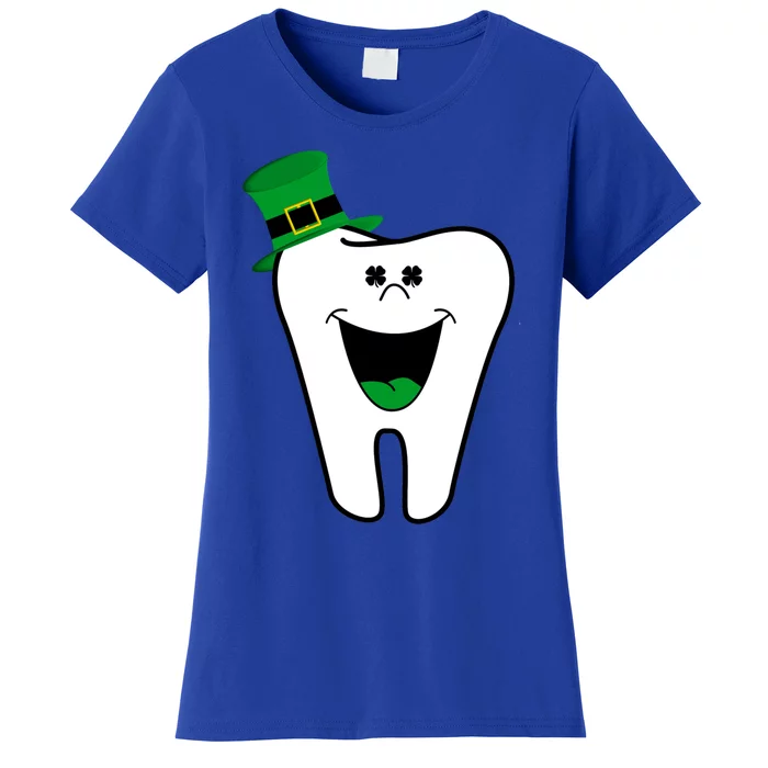 Funny Dentist Dental Tooth Shamrock St Patrick Day Gift Women's T-Shirt