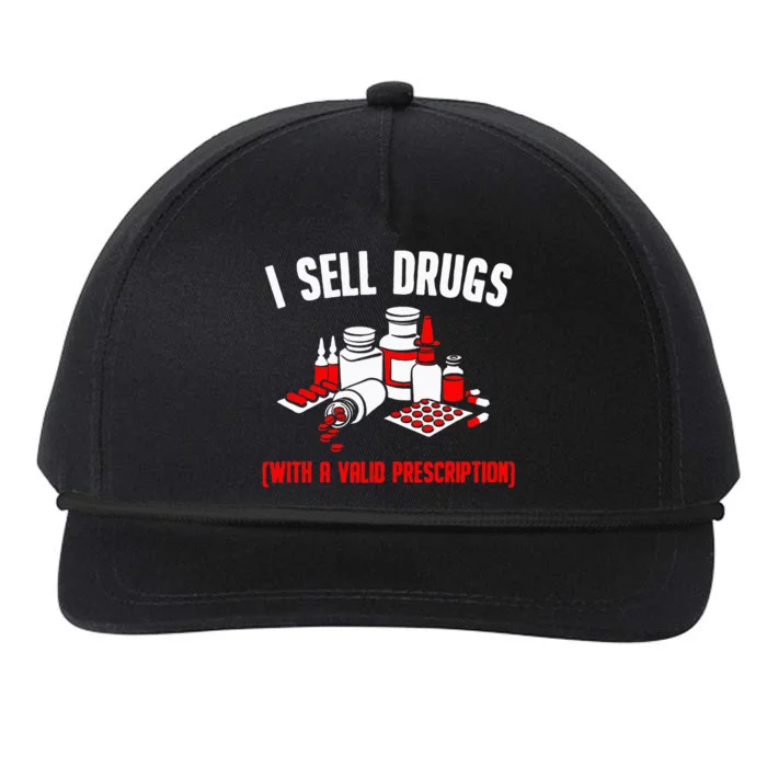 Funny Drug Design Pharmacist Wo Pharmacy Technician Snapback Five-Panel Rope Hat