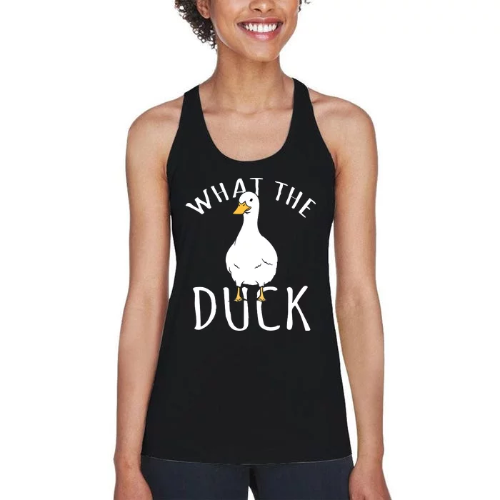 Funny Daddy Duck Rubber Duck Women's Racerback Tank