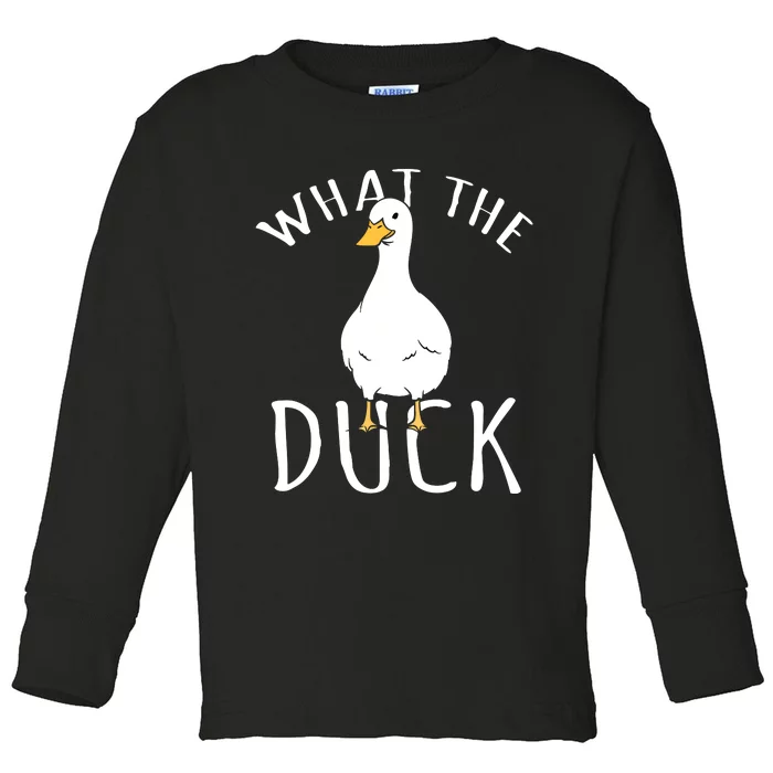 Funny Daddy Duck Rubber Duck Toddler Long Sleeve Shirt