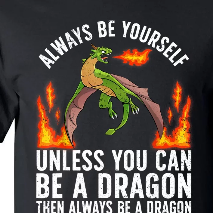 Funny Dragon Design For Men Women Fantasy Dragon Lover Tall T-Shirt