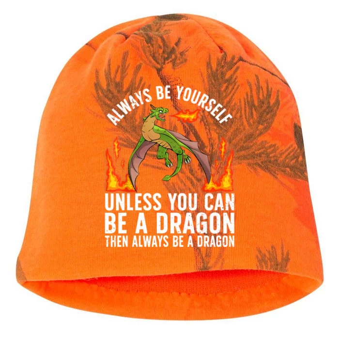 Funny Dragon Design For Men Women Fantasy Dragon Lover Kati - Camo Knit Beanie