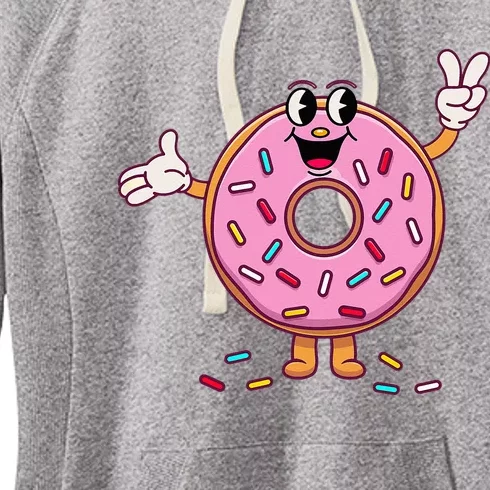 Funny Donu Donut Sprinkles Women's Fleece Hoodie