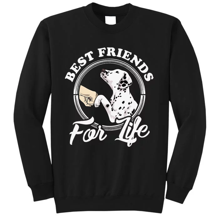 Funny Dalmatian Design Best Friends Dalmation Lovers Tall Sweatshirt