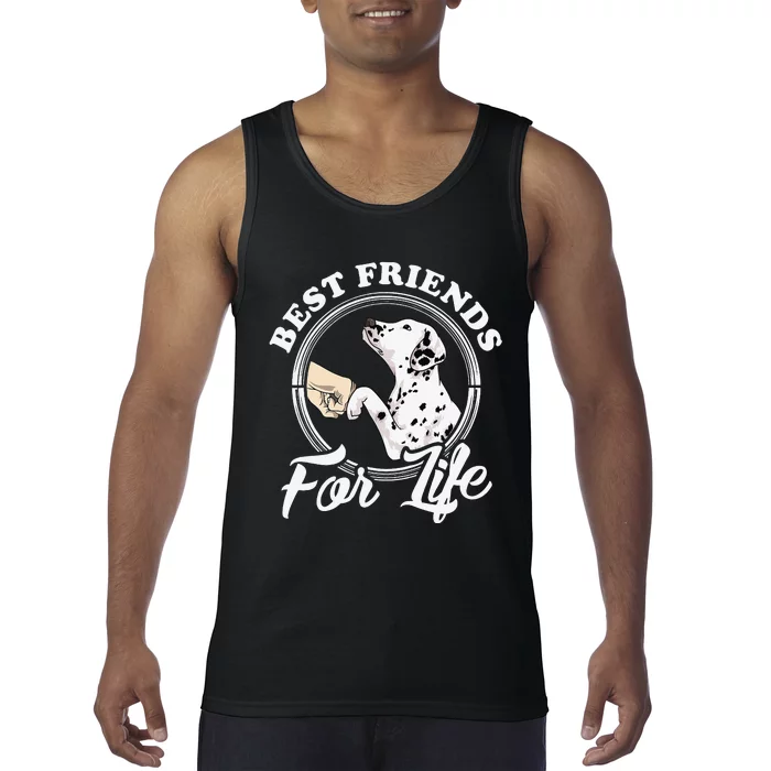 Funny Dalmatian Design Best Friends Dalmation Lovers Tank Top