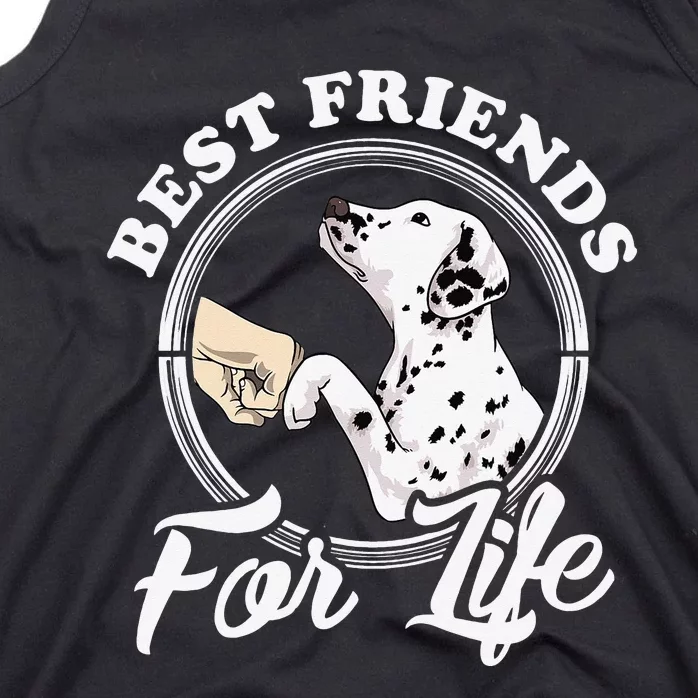 Funny Dalmatian Design Best Friends Dalmation Lovers Tank Top