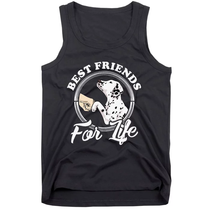 Funny Dalmatian Design Best Friends Dalmation Lovers Tank Top