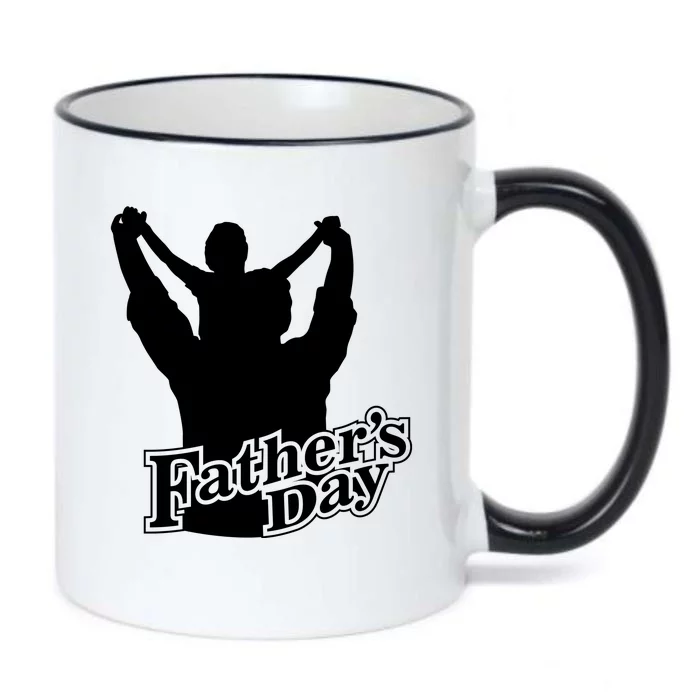 Father's Day Dad And Son Black Color Changing Mug