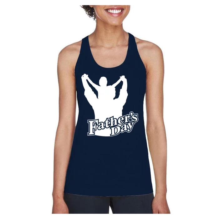 Father's Day Dad And Son Women's Racerback Tank