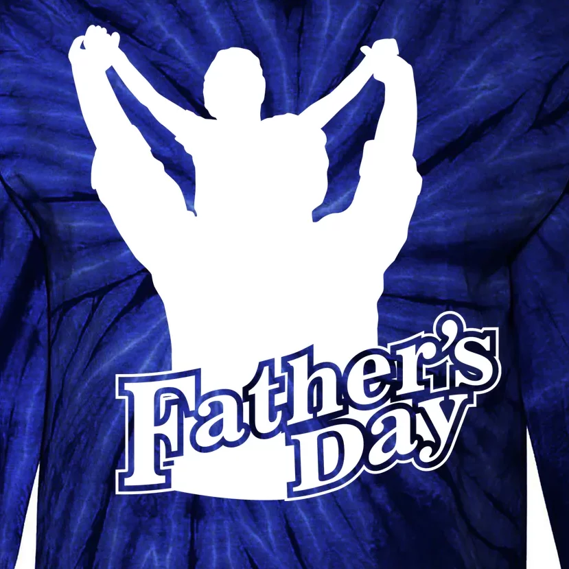 Father's Day Dad And Son Tie-Dye Long Sleeve Shirt