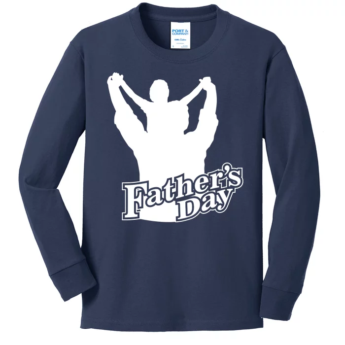 Father's Day Dad And Son Kids Long Sleeve Shirt