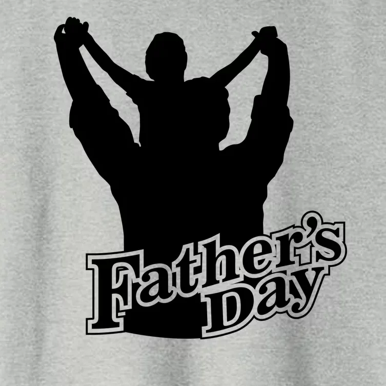 Father's Day Dad And Son Women's Crop Top Tee