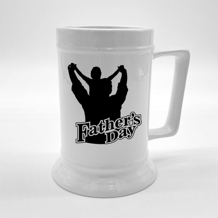 Father's Day Dad And Son Front & Back Beer Stein