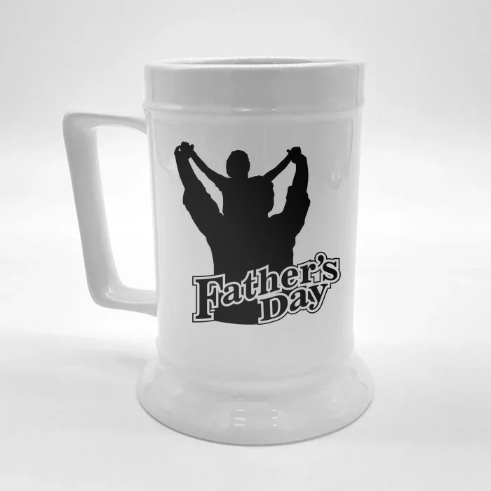 Father's Day Dad And Son Front & Back Beer Stein