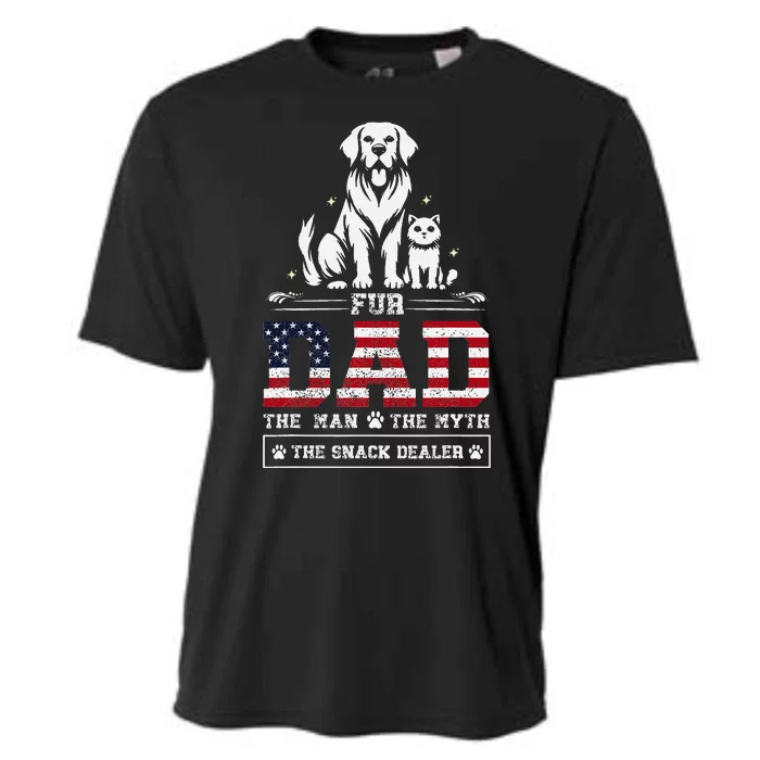 Fur Dad Dog And Cat Lovers FatherS Day Design Cooling Performance Crew T-Shirt