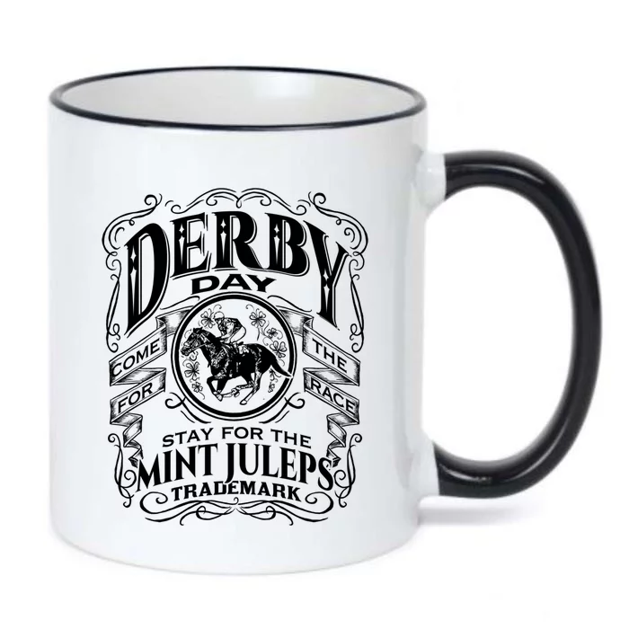 Funny Derby Day And Mint Juleps Kentucky Horse Racing Gift Black Color Changing Mug