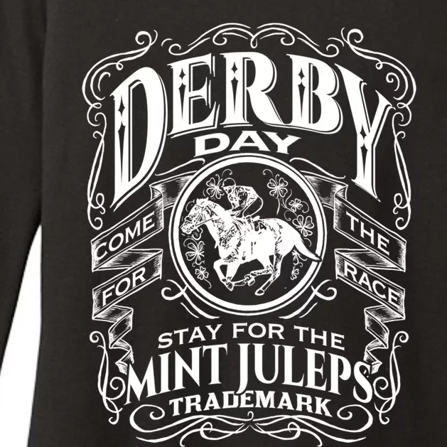 Funny Derby Day And Mint Juleps Kentucky Horse Racing Gift Womens CVC Long Sleeve Shirt