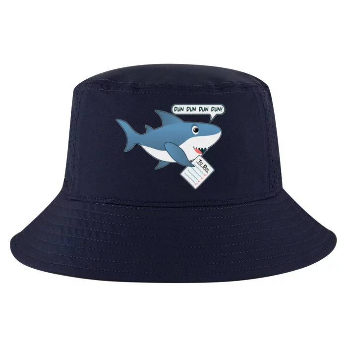 Funny Dun Dun To Do List Shark Cool Comfort Performance Bucket Hat