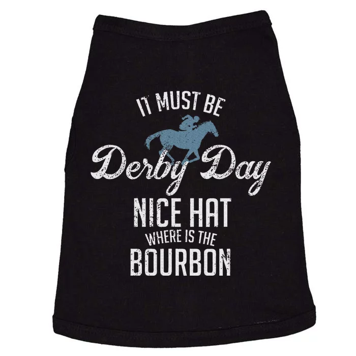 Funny Derby Day And Mint Juleps Kentucky Horse Racing Doggie Tank