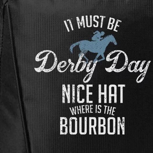 Funny Derby Day And Mint Juleps Kentucky Horse Racing City Backpack