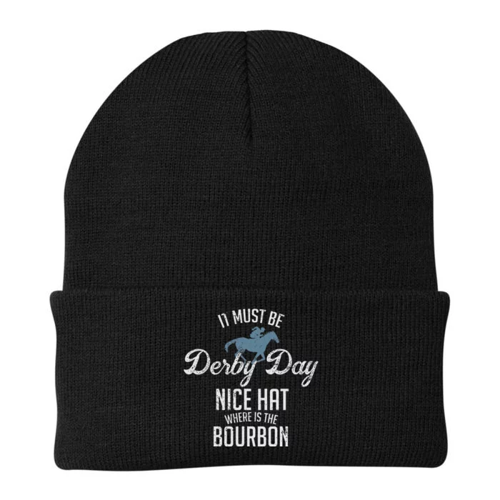 Funny Derby Day And Mint Juleps Kentucky Horse Racing Knit Cap Winter Beanie