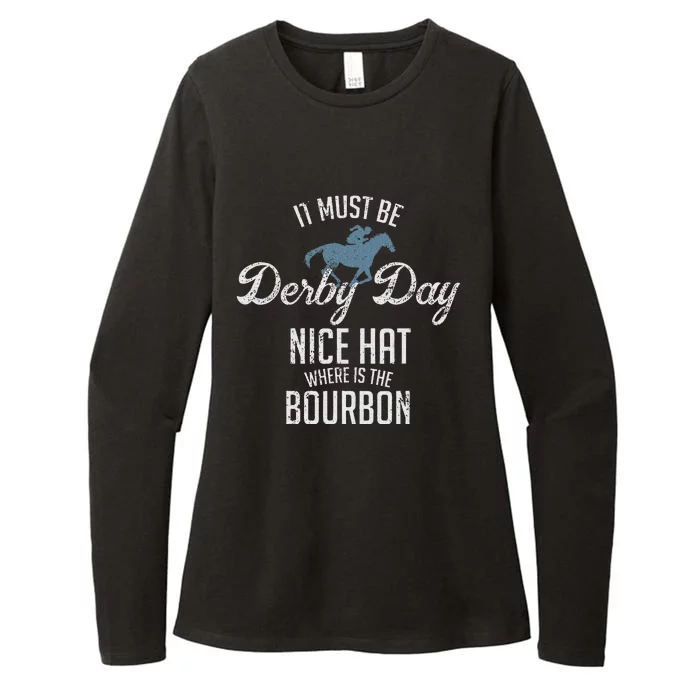 Funny Derby Day And Mint Juleps Kentucky Horse Racing Womens CVC Long Sleeve Shirt