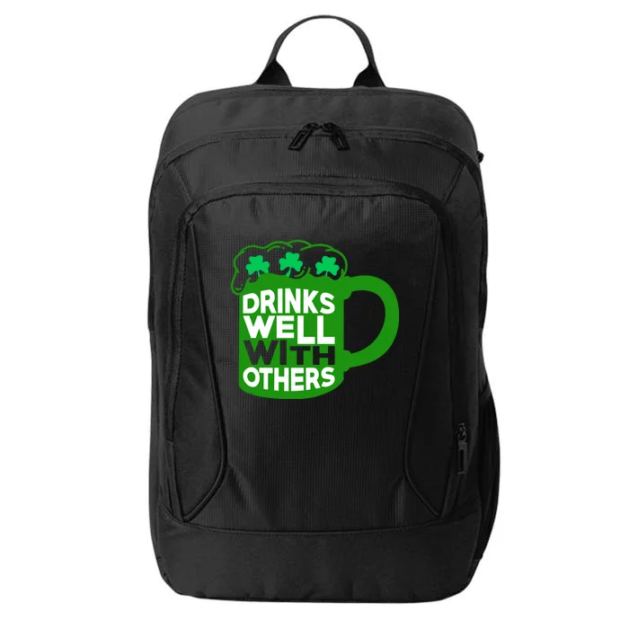 Funny Drinking Drinks Well With Others City Backpack