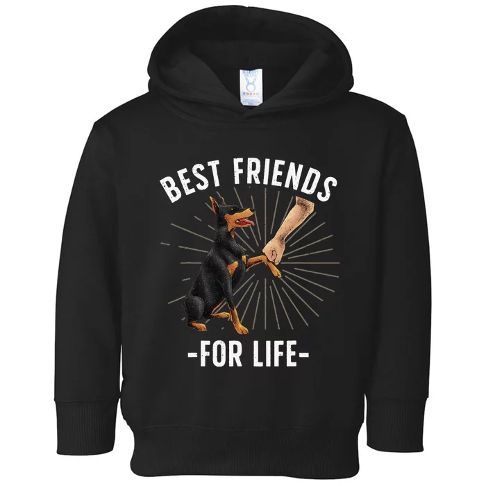 Funny Doberman Design For  Doberman Pinscher Lovers Toddler Hoodie