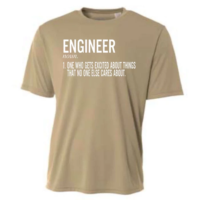 Father's Day Definition Of An Engineering Gifts For Engineers Gifts For Dad Fami Cooling Performance Crew T-Shirt