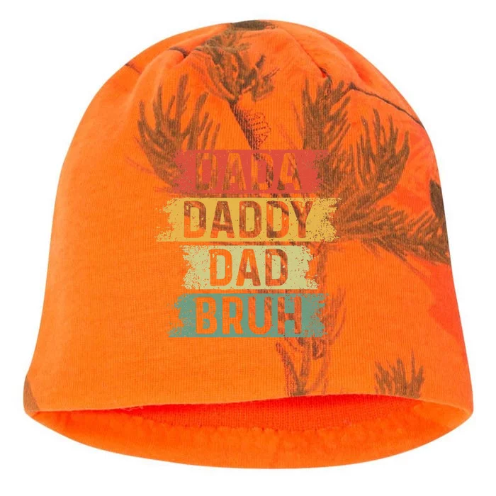 Funny Dada Daddy Dad Bruh Vintage Fathers Day Father Tee Kati - Camo Knit Beanie