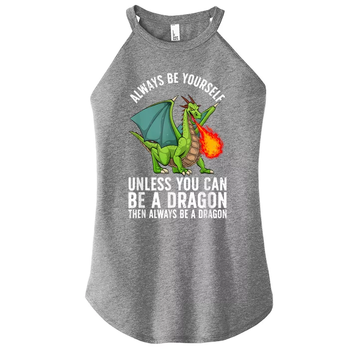 Funny Dragon Design For Men Women Fantasy Dragon Lover Women’s Perfect Tri Rocker Tank