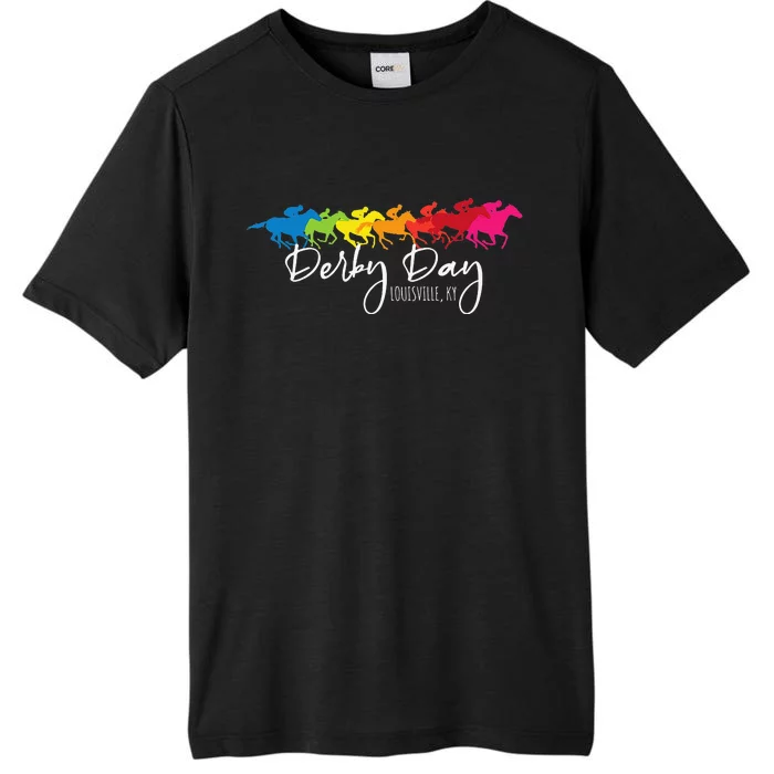 Funny Derby Day Louisville Kentucky Style Horse Racing ChromaSoft Performance T-Shirt