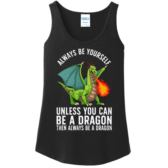 Funny Dragon Design For Men Women Kids Fantasy Dragon Lover Ladies Essential Tank