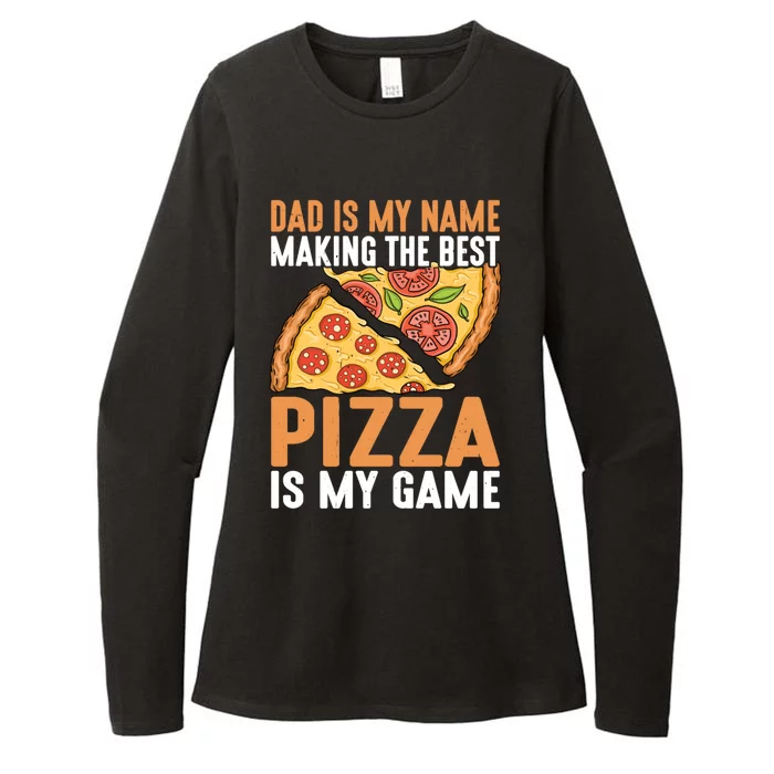 Fathers Day Dad Best Pizza Is My Game Pizza Making Meaningful Gift Womens CVC Long Sleeve Shirt