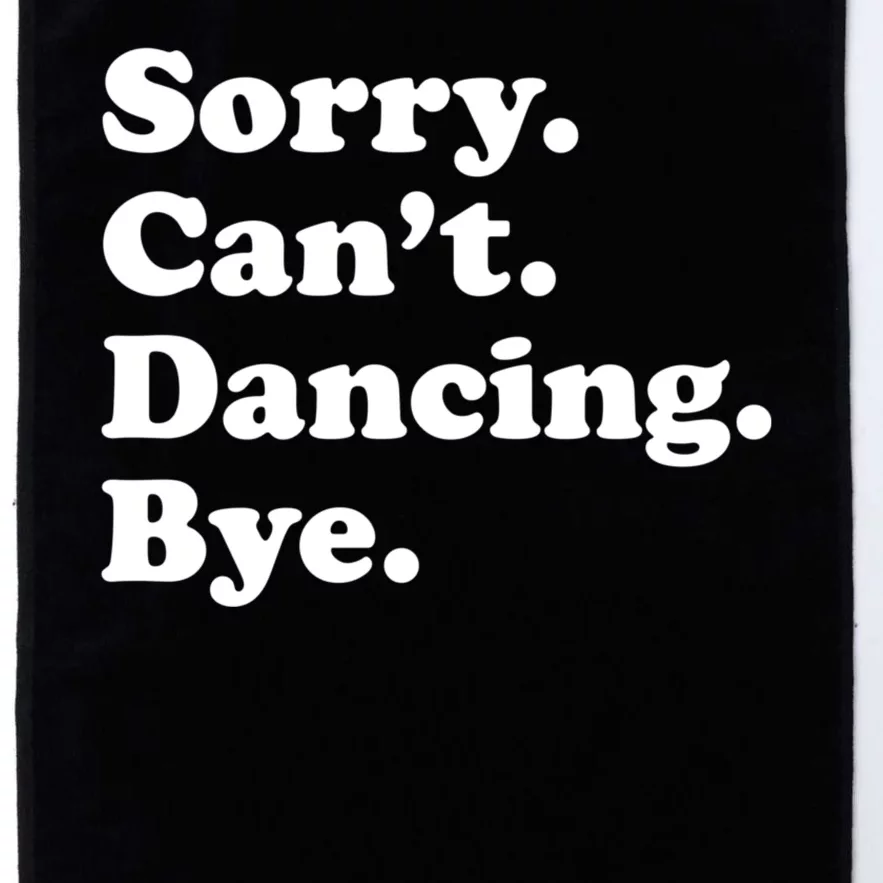 Funny Dancing Dance Gift For Men Women Platinum Collection Golf Towel