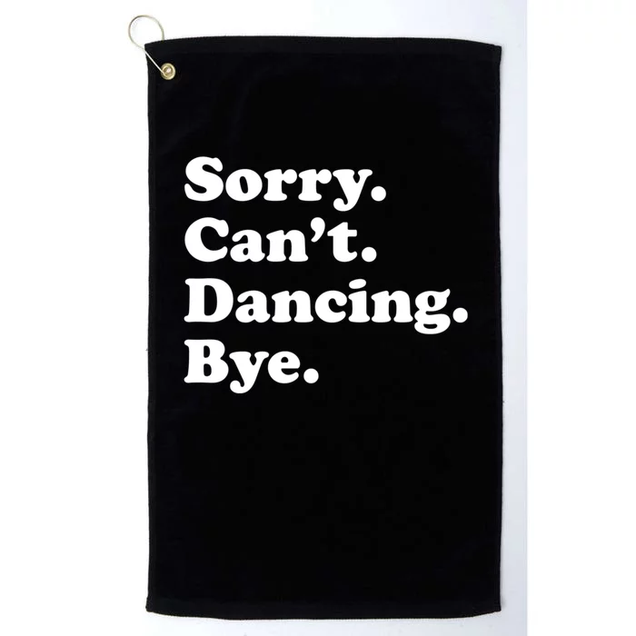 Funny Dancing Dance Gift For Men Women Platinum Collection Golf Towel