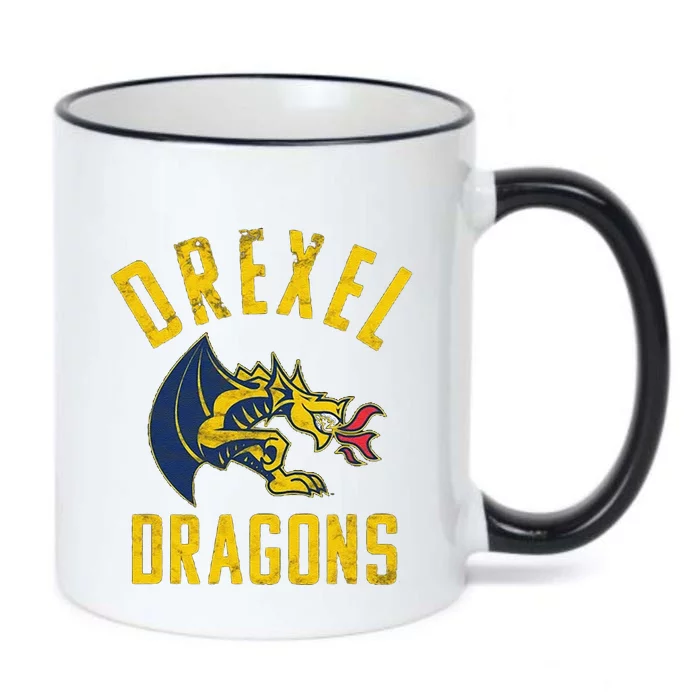 Funny Drexel Dragons Large Black Color Changing Mug