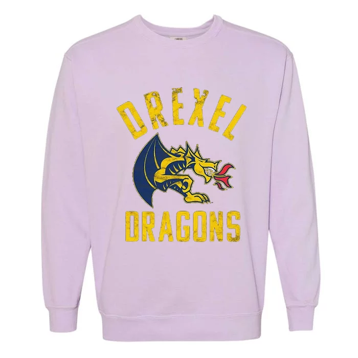 Funny Drexel Dragons Large Garment-Dyed Sweatshirt