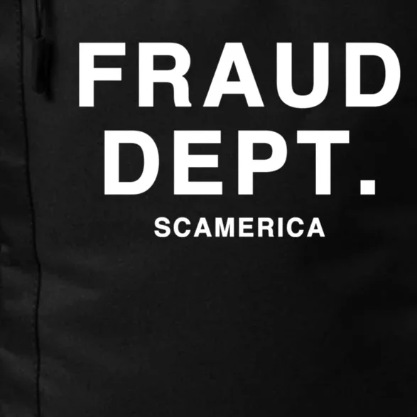 Fraud Dept Deptarment Scamerica Daily Commute Backpack