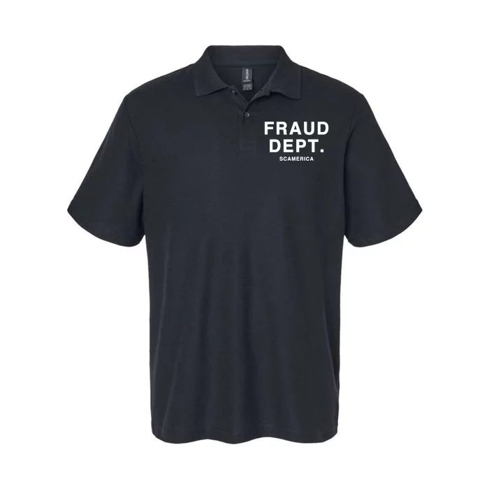 Fraud Dept Deptarment Scamerica Softstyle Adult Sport Polo