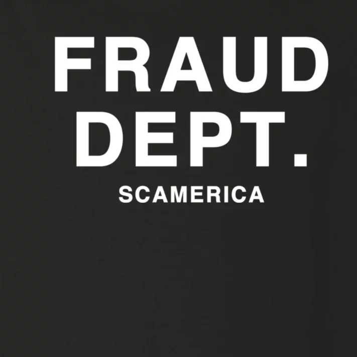 Fraud Dept Deptarment Scamerica Toddler Long Sleeve Shirt