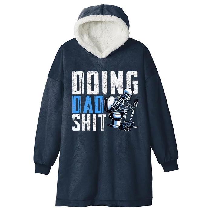 Funny Doing Dad Gifts From Children Hooded Wearable Blanket