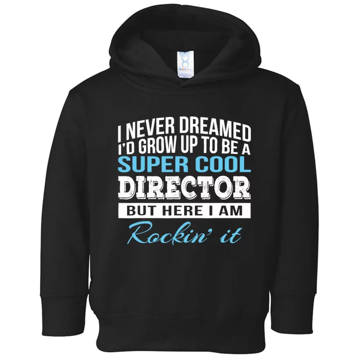 Funny Director Design Appreciation Gift Toddler Hoodie