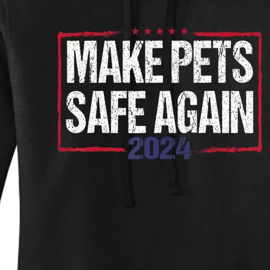 Funny Debate Election 2024 Pets Dog Cat TheyRe Eating What Women's Pullover Hoodie